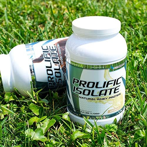 G6 Sports Nutrition Prolific Isolate All Natural Whey Protein Isolate (Gluten Free Lactose Free Soy Free Stevia Sweetened 25g Protein 100 Calories) – 2.5lb Jar – Vanilla