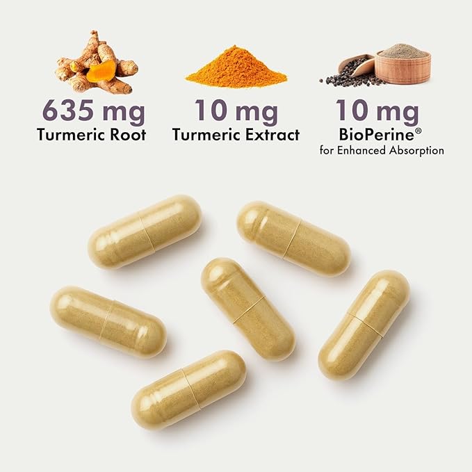 Cloud9 Gold Guard - Turmeric Supplement with BioPerine for Liver &amp Joint Support - 635 mg Turmeric Root + Extract - Vegan Non-GMO 60 Capsules