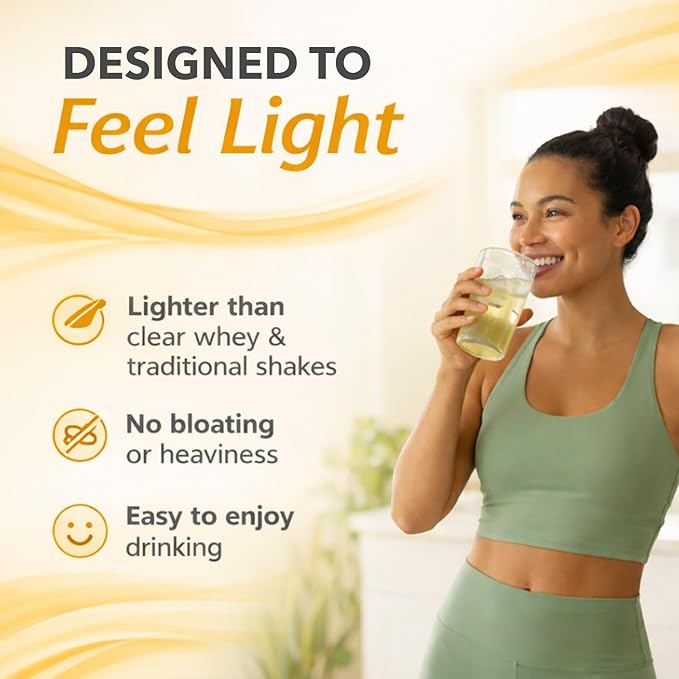 PlantFusion Clear Protein Powder with Pea Protein Peptides - 20g Fast-Absorbing in Water 90 Calories Zero Sugar Premium Alternative to Clear Whey - Pineapple Coconut - 16 oz