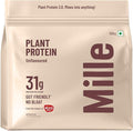 Mille Plant Protein Powder Unflavored | 31g Protein per Scoop | Vegan Yeast Protein | Non-Bloating | Mixes Easily into Any Dish | Clean Plant-Based Blend | 17.64 Oz (500g)