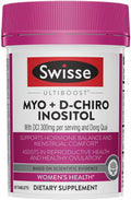 Swisse Ultiboost Myo-Inositol &amp D-Chiro Inositol Supplement | Hormonal Balance Ovarian Health &amp Menstrual Support | 1100mg Myo-Inositol + 300mg DCI with Dong Quai | 30 Tablets