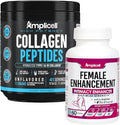 Multi Collagen Peptides Powder + Female Enhancement Pills for Women – Hair Skin Nails Joint &amp Mood Support – Type I &amp III Collagen + Herbal Blend with Maca Ginseng Dong Quai – 41 Servings