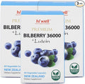 (Pack of 3) Hi Well Premium Bilberry 36000 + Lutein 60Vegtarian Capsules