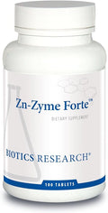 Biotics Research Zn-Zyme Forte 25 mg Zinc Immune System Support Optimal Cellular Function Tablet-Based with Added antioxidants. 100 Tablets
