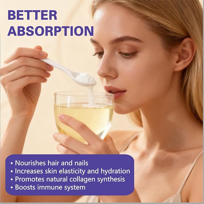 Collagen Peptides Powder for Skin Hair and Nails Bovine Hydrolyzed Collagen Peptides for Women and Men Unflavored Protein Supplements 16 oz 45 Servings 2 Pack