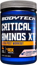 BodyTech Critical Aminos XT - Intra/Post Workout Amino Acid Formula - Supports Recovery Endurance &amp Performance - Strawberry Lemonade (12.93 oz 45 Servings)