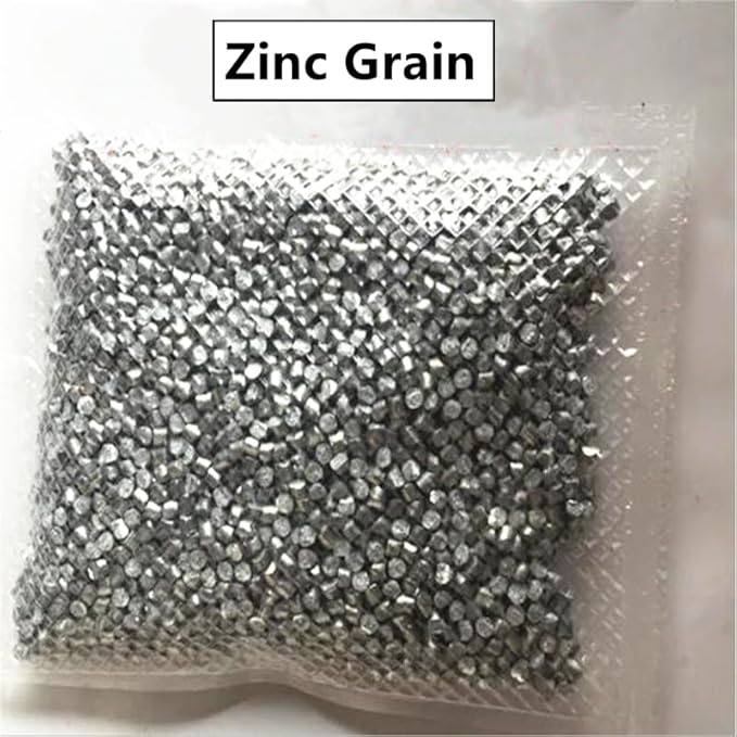 Krixis 100g-1Kg Pure 99.995% Zn Zinc Nugget/Grain/Ingot - (Color: 100g)