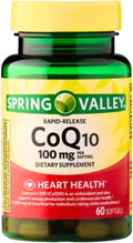 CoQ10 100mg – 60 Rapid Release Softgels Coenzyme Q10 Supplement Co Q10 100mg Capsules Antioxidant for Energy and Cardiovascular Health (Pack of 1)