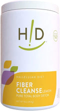 Hallelujah Diet Fiber Cleanse Powder - Lemon Flavored Psyllium and Flax Seed-Based Powder Eliminates Toxins and Restores Optimal Bowel Function Natural Colon Cleanse Supplement - (16 oz)