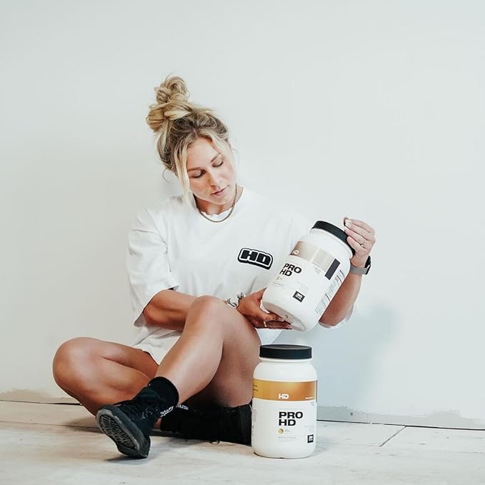 HD MUSCLE ProHD Protein | 100% Grass Fed Whey Isolate | 25g Protein 114 Calories 0g Fat | Zero Fillers or Amino Spiking | 2.1 Pound 30 Servings (Sweet Cream Cold Brew)