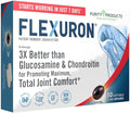 Purity Products Flexuron Joint Formula 3X Better Than Glucosamine and Chondroitin - Starts Working in just 7 Days - Krill Oil Low Molecular Weight Hyaluronic Acid Astaxanthin - 30 Count (1)
