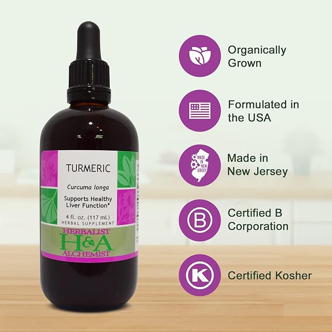 Herbalist &amp Alchemist Turmeric Extract Supports Healthy Liver Function* (4 Fl Oz)