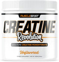 Musclesport Creatine Monohydrate Powder - Micronized Creatine Monohydrate - Energy Strength &amp Endurance - 300g Unflavored