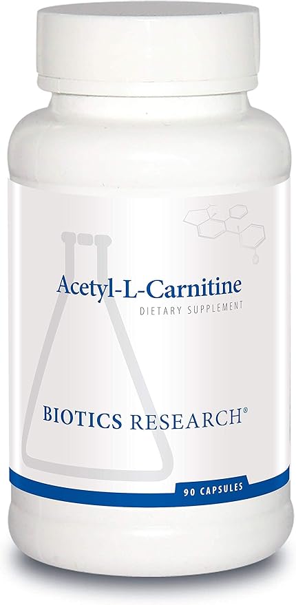 Biotics Research Acetyl L Carnitine Athletic Strength Neuroprotection Boost Energy Post Workout Muscle Recovery Healthy Body Composition Age Gracefully Brain Health Metabolic Support 90 Caps