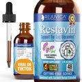 Restavin - Advanced Leg Support Supplement - Liquid Delivery for Better Absorption - Vitamin C Iron Valerian Turmeric Magnesium &amp More!