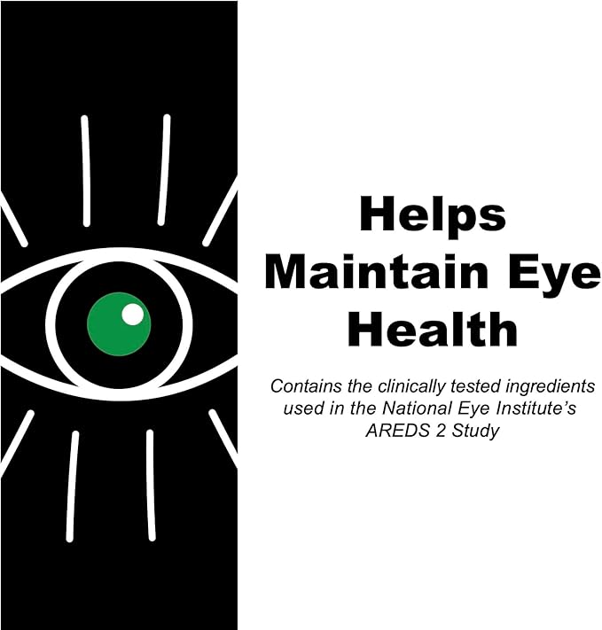 AREDS 2 SoftGels 500 mg Vitamin C 400 IU Vitamin E 10 mg Lutein 2 mg Zeaxanthin 80 mg Zinc 2 mg Copper - Supports Eye Health - 240 Mini SoftGels (Four Month Supply)