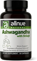 Ashwagandha with Shilajit – Natural Herbal Supplement – 60 Capsules – Supports Daily Balance Mind-Body Wellness and Healthy Lifestyle – Plant-Based and Easy to Take