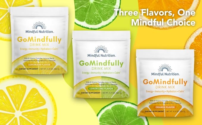 GoMindfully Super Calm Magnesium Powder Drink Mix (4.4oz Lemon)
