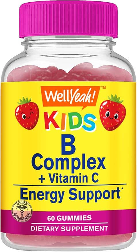 WellYeah Vitamin C Kids + B Complex Kids Gummies Bundle - Great Tasting Vitamin Supplement Gluten Free GMO Free Chewable Gummy