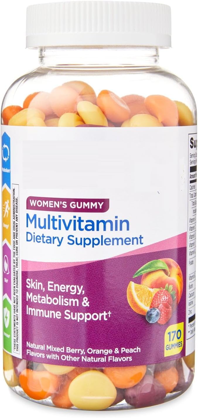 SEDLAV Women's Multivitamin Gummies for Skin Mixed Berry Orange and Peach 170 Count Compare to Women's Multigummies Sticker