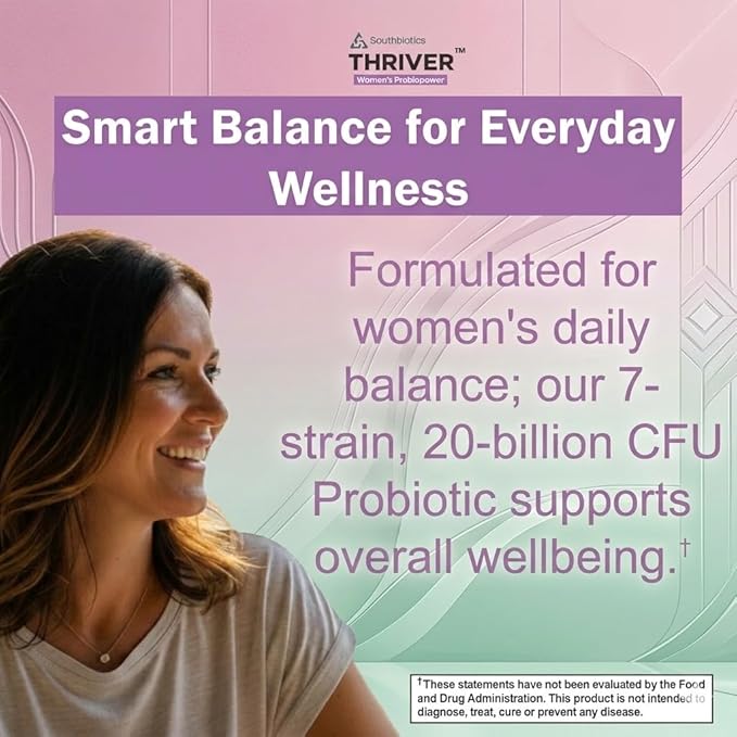 Women’s Probiotic for Gut &amp Feminine Balance | 20 Billion CFU Digestive Support &amp Occasional Bloating Support | 1 Daily Capsule | Vegan Non-GMO Made in USA