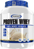 Gaspari Nutrition Proven Whey 100% Hydrolyzed Whey Isolate High Protein Lactose Free Low Carbohydrate and Low Sugar (4lb Vanilla Ice Cream)