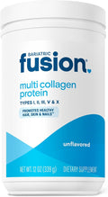 Bariatric Fusion Unflavored Multi Collagen Protein Powder | Hydrolyzed Collagen Peptides Powder Plus Joint Support Complex of MSM and Glucosamine | Type 2 | Dairy Gluten &amp Soy Free | 30 Servings