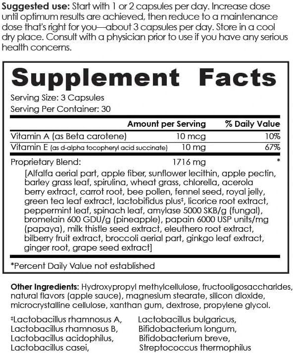 Endobiotics Gut Support Supplement - Rich Blend of Eight Beneficial Bacteria for Optimal Digestive Health-90 Capsules 4pk