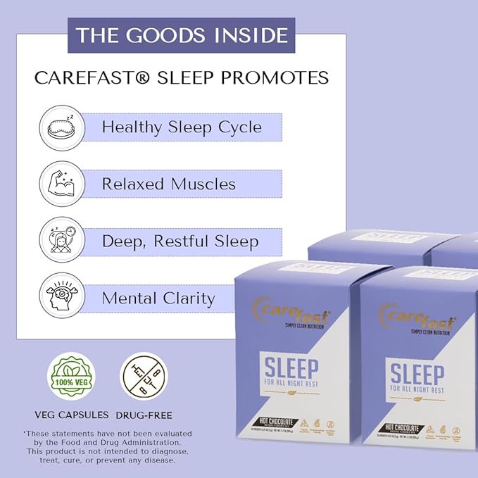 Sleep - Hot Chocolate Drink Mix - Natural Sleep Supplement - Box of 15 Packets