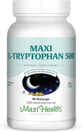 Maxi Health L-Tryptophan 500mg - Mood &amp Sleep Formula - 90 Capsules - Kosher