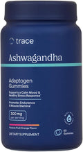 Trace Minerals Ashwagandha - Ashwagandha Gummies for Supporting A Healthy Mindset - Calming Supplement - Better Sleep - Immune System &amp Energy Support - Passion Fruit Orange - 60 Count (30 Serving