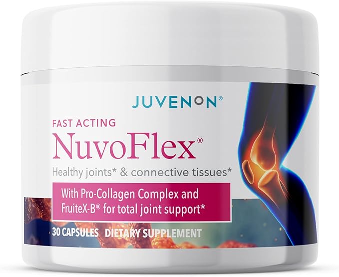 Juvenon NuvoFlex | Joint Support Supplement with Glucosamine Chondroitin Vitamin K B Mobility &amp Relief (30 Capsules)