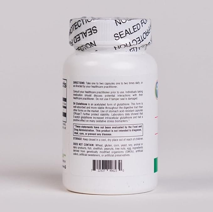 SA Glutathione Dietary Supplements | Supports Natural Antioxidant Activity 60 Capsules