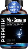 Mens Hair Growth-Hair Vitamins For Men. Anti Hair Loss Supplement Regrow Hair &amp Beard Growth Pills With DHT Blocker For Thinning Hair &amp Hair Thickening With Biotin &amp Saw Palmetto.Thicker