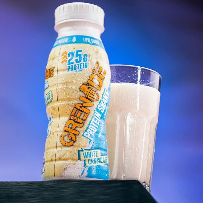 Grenade Carb Killa High Protein Shake Bottles White Chocolate 330 ml Pack of 8