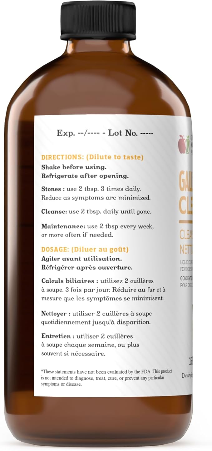 Complete Natural Gallbladder Complete - Liquid Supplement for Gallbladder Support Liver Cleanse and Digestive Health with Apple Cider Vinegar Turmeric Beet Digestive Enzymes Milk Thistle - 12oz