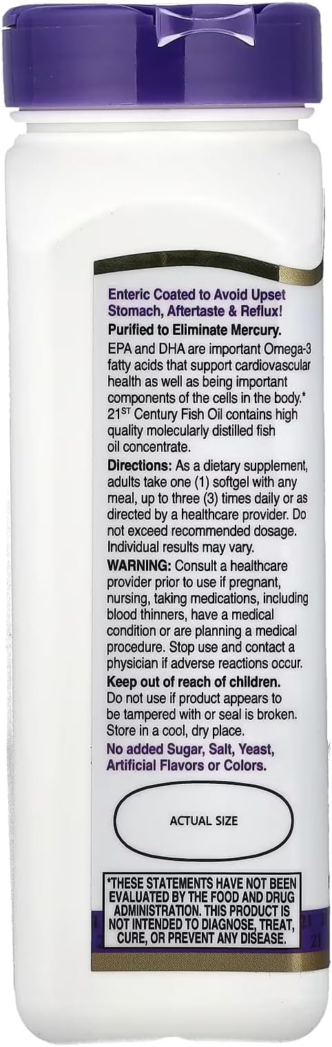 Special Pack of 6 Fish Oil Omega 3 EC 21st Century 90 per Pack