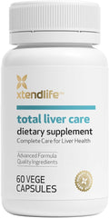 Xtendlife Total Liver Care for Blood Sugar Fat Management &amp Detoxification - Science-Backed Liver Care with Milk Thistle &amp Tocotrienol - 30 Day Supply