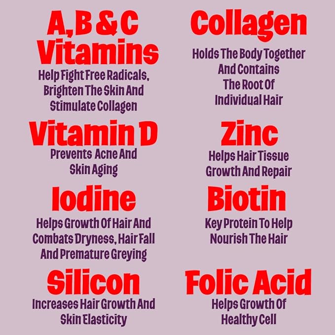 70 Hair Gummies Biotin 6000mcg Collagen Silicon PABA &amp Multivitamins | Hair Skin and Nails Vitamins Gummy for Women | B Complex Folic Acid 400mcg Vitamin A C D E &amp Zinc for Hair Growth | Pecti
