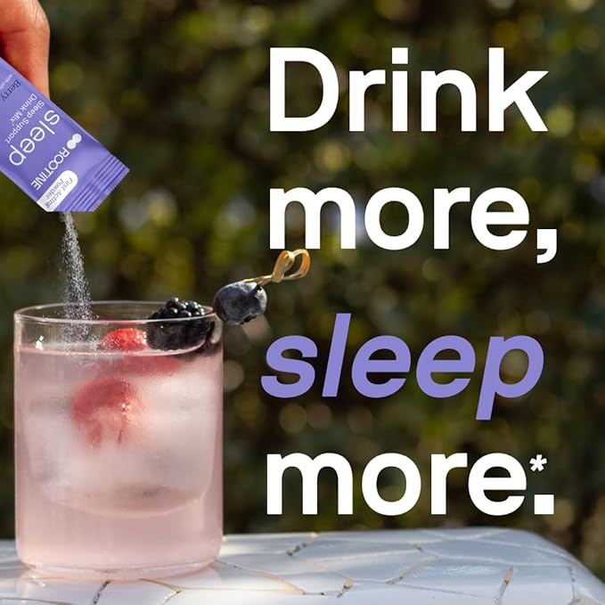 Sleep Supplement Melatonin-Free Magnesium Calm Powder GABA L-Theanine Myo-inositol Calm Sleep Drink Mix to Help Relax Sleep Powder Magnesium Powder for Sleep Super Calm Drink Mix 24pk