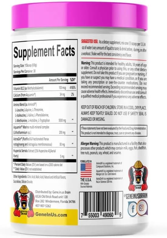 Gene in Us - Body Juice Bcaas and Eaas Red Sunburst