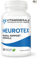 Vitaminerals® 119 Neurotex™ | Nervous System Support &amp Stress Relief | Calm Mind | Positive Mood | 60 Vegetarian Capsules
