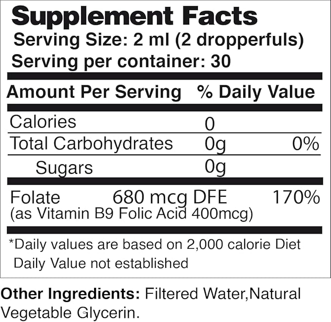 Life Solutions Liquid Vitamin B9 Dropper 2 oz