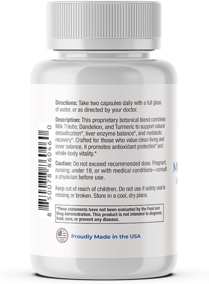 Milk Thistle Max Liver Support – 580mg with Dandelion Turmeric Beet &amp Black Pepper – Detox &amp Antioxidant Blend for Liver Enzymes Water Balance &amp Metabolism (3-Pack)