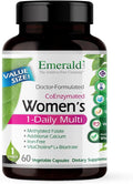EMERALD LABS Women's 1-Daily Multi - Multivitamin for Women - Includes Calcium Zinc Vitamin B &amp More - Bone &amp Immune Support Supplement* - Gluten-Free - 60 Vegetable Capsules