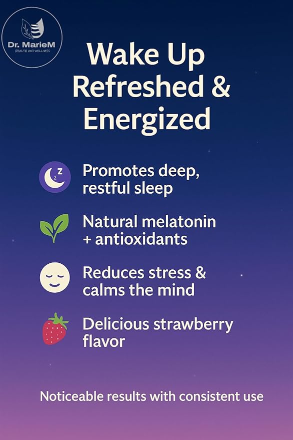 Sleep Ease+ Melatonin Gummies – 6 mg Melatonin for Deep Restful Sleep and Relaxation – Antioxidant Support – Strawberry Flavor – 60 Gummies