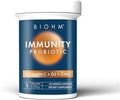 BIOHM Immunity Probiotic with Vitamin C D3 &amp Zinc 1 Billion CFU (60 Capsules) Daily Probiotics for Women &amp Men Digestive Health &amp Immune Support Vegan Gluten-Free and Non-GMO