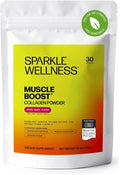 Sparkle Wellness BODYBALANCE Bioactive Collagen Peptides | Collagen Powder Supplement with Hydrolyzed Collagen Peptides &amp Buffered Vitamin C | Muscle Boost (Mixed Berry) [30-Serves]