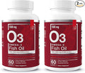 Essential Elements Omega-3 Fish Oil Supplement with EPA &amp DHA | Fatty Acids for Immune Heart &amp Cognitive Support | Omega-3 Fish Oil 120 Softgels (2-Pack)