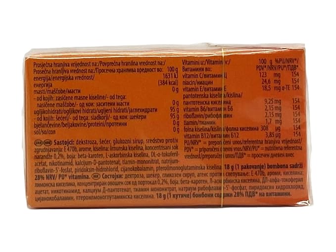 Cedevita Multivitamin Healthy and Sweet Candies (Orange) - 8 boxes
